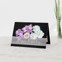 Floral Bouquet Roses and Crocuses Flowers Birthday