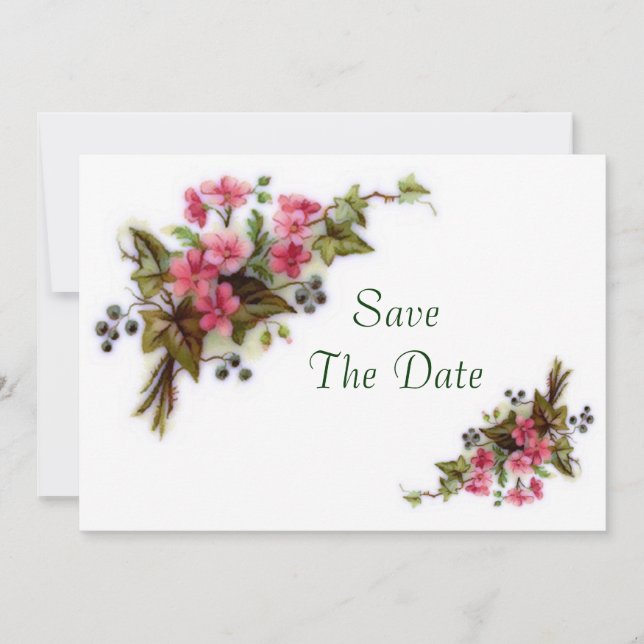 Floral Bouquet Save The Date (Front)