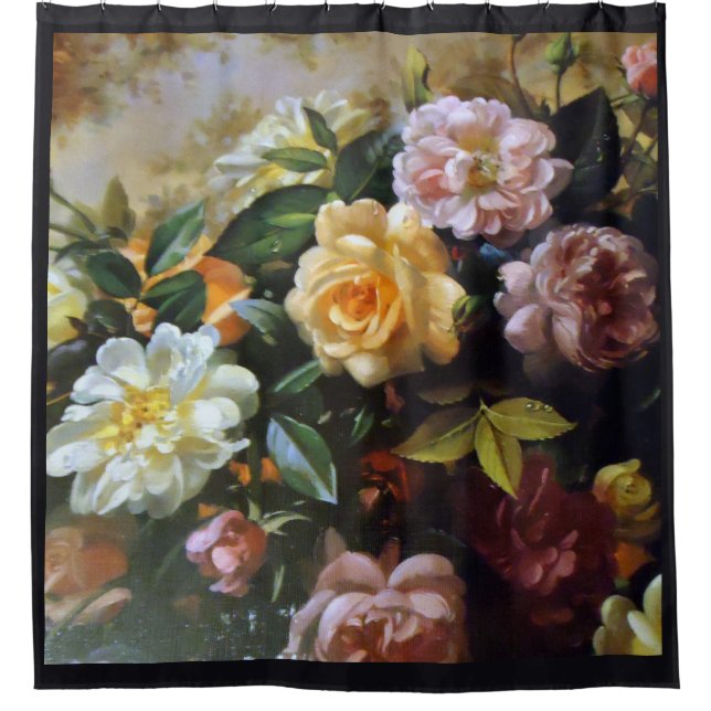 FLORAL BOUQUET SHOWER CURTAIN (Front)