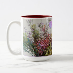 Floral Bouquet Two-Tone Coffee Mug