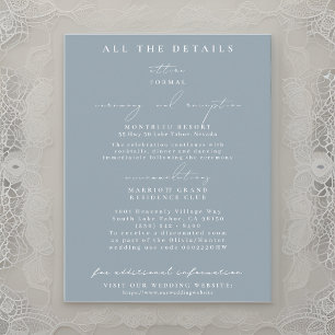 Floral Bouquet Wedding Details Enclosure Cards