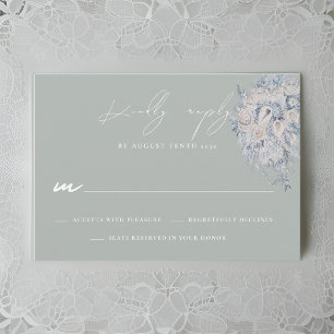 Floral Bouquet Wedding RSVP Response Card