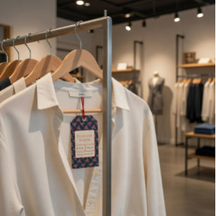 Floral Boutique Clothing Tag