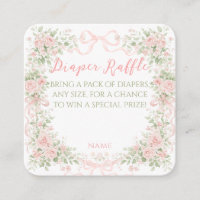 Floral Bow Baby in Bloom Girl Baby Shower