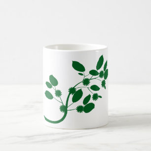 Floral Branch Silhouette Coffee Mug