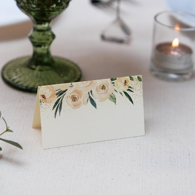 Floral Bridal Luncheon Bridal Shower Place Card (Creator Uploaded)