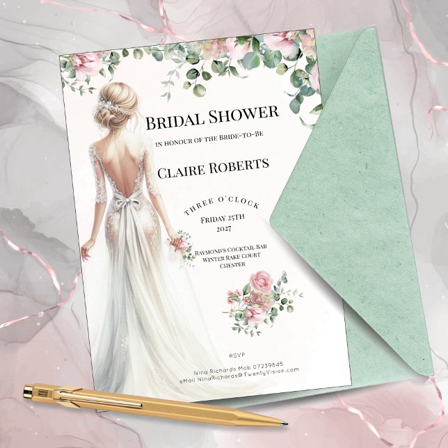 Floral Bridal Shadow Invitation (Creator Uploaded)