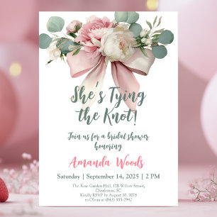 Floral bridal shower card