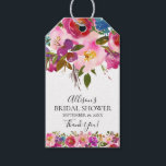 Floral Bridal Shower Favour Gift Tag<br><div class="desc">Beautiful floral favour gift tag for a spring bridal  shower.  Visit our shop to view our entire spring floral collection!</div>