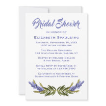 Floral Bridal Shower Gold & White Leaves & Flower
