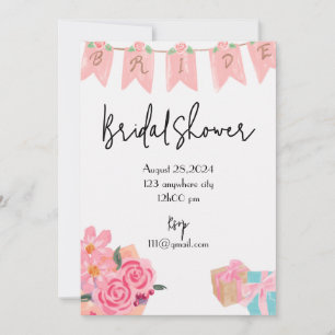 FLORAL BRIDAL SHOWER INVITATION