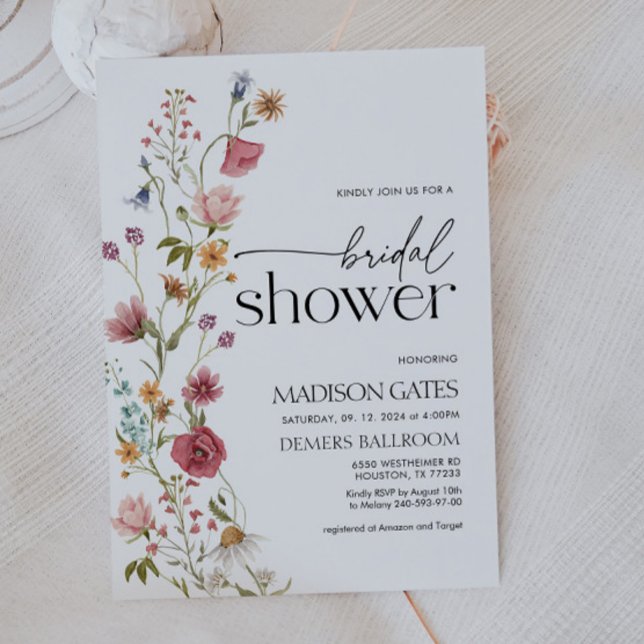 Floral Bridal Shower Invitation (Creator Uploaded)