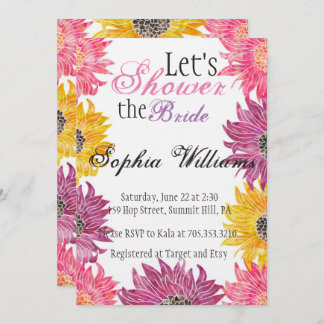 Floral Bridal Shower Invitation