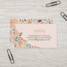 Floral Bridal Shower Invitation Insert