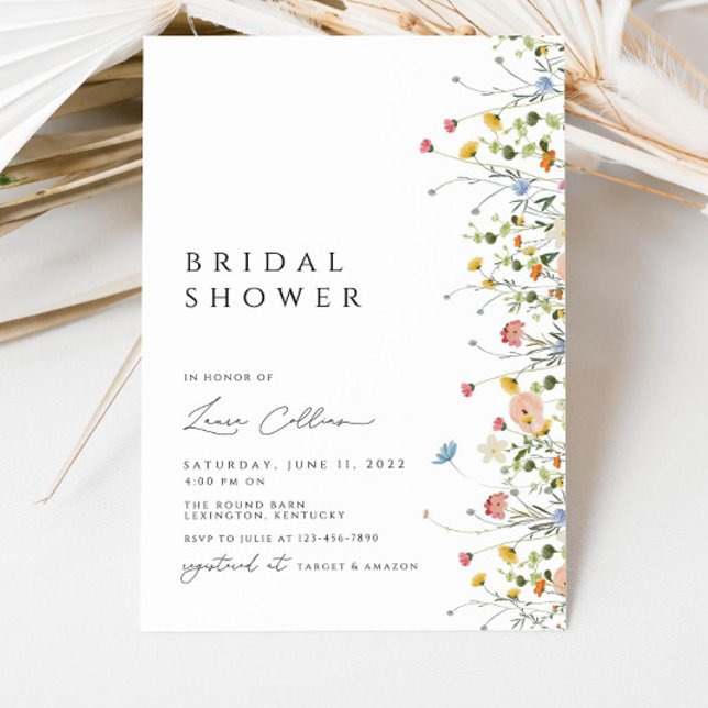 Floral Bridal Shower Invitation Template, Boho Wed (Creator Uploaded)