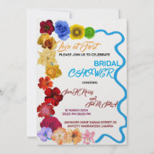Floral Bridal Shower Invitation, Wildflower Bridal