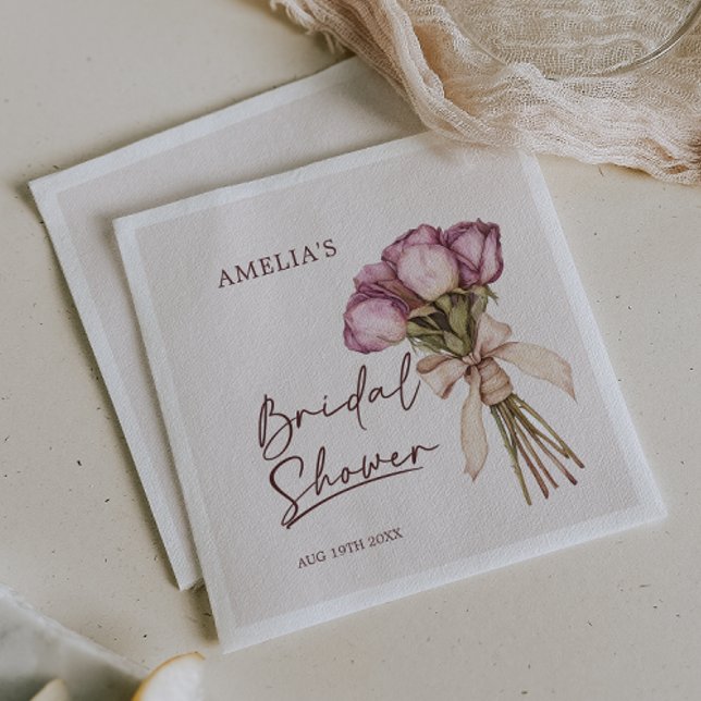 Floral Bridal Shower  Napkin (Creator Uploaded)