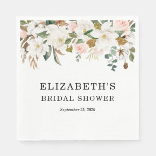 Floral Bridal Shower Napkins Customised