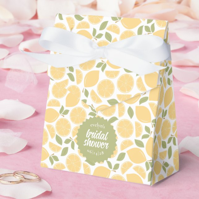 Floral Bridal Shower or Wedding Personalised Favour Box (Wedding)