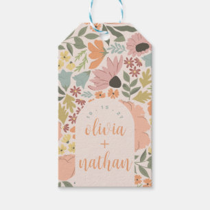 Floral Bridal Shower or Wedding Personalised Gift Tags
