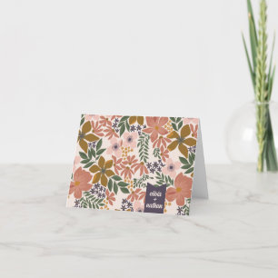 Floral Bridal Shower Personalised  Thank You Card