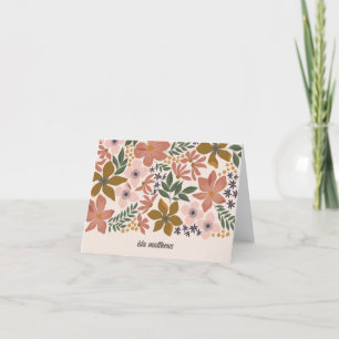 Floral Bridal Shower Personalised  Thank You Card