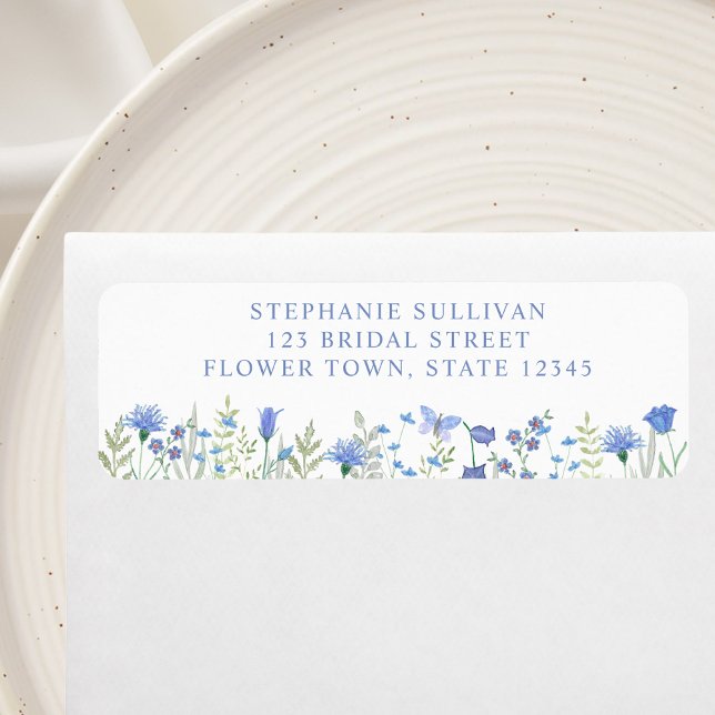 Floral Bridal Shower Return Address (Creator Uploaded)