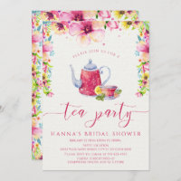 Floral Bridal Shower Tea Party