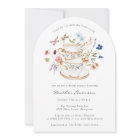 Floral Bridal Tea Invitation