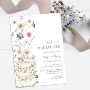 Floral Bridal Tea Invitation
