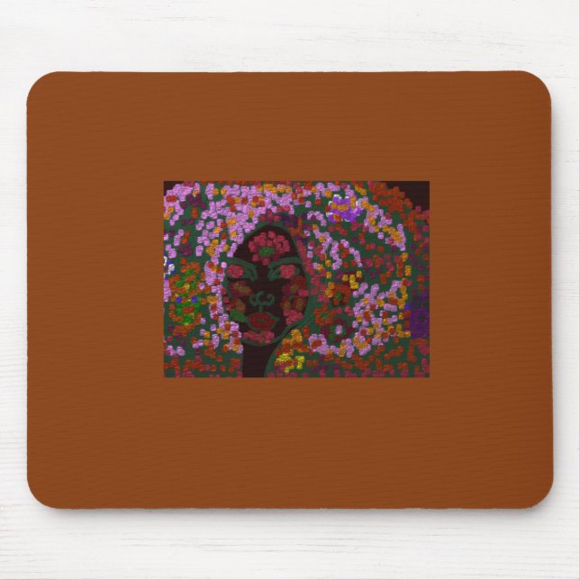 Floral Bride Mouse Pad (Front)