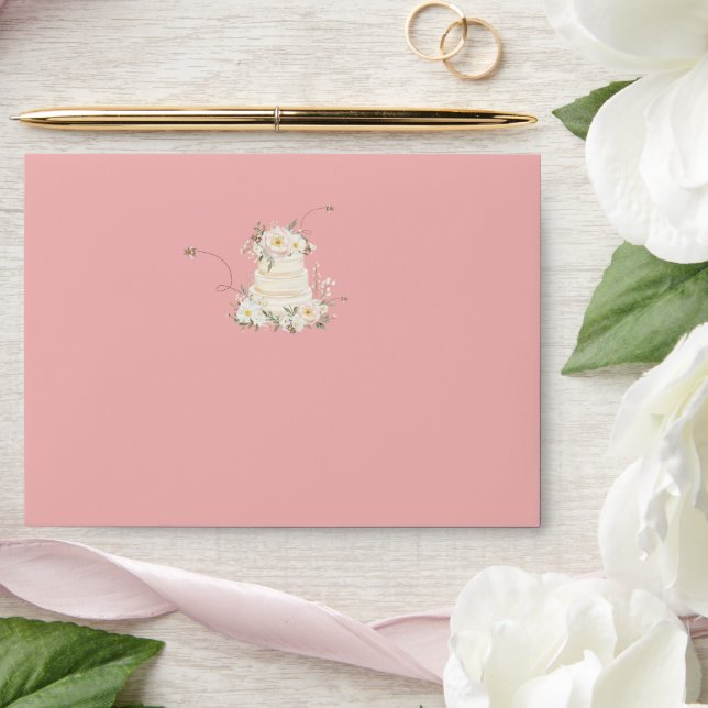 Floral Bride to Bee Bridal Shower Envelopes (Wedding)