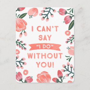 Floral Bridesmaid Bridesmaid Invitation