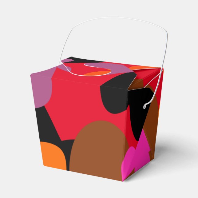 Floral bright christmas Favour Box (Front Side)