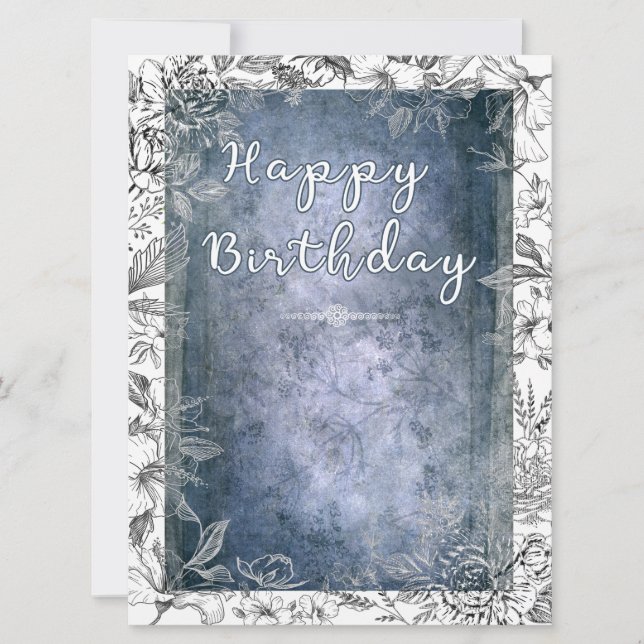 Floral Bright Retro: Happy Birthday (Front)