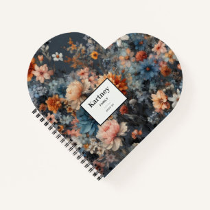 Floral bright Watercolor Notebook