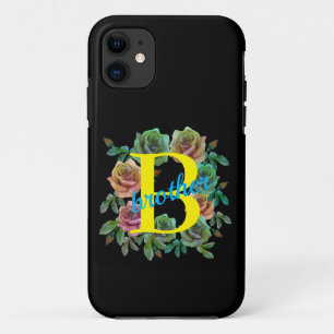 FLORAL BROTHER CUSTOM LETTER Case-Mate iPhone CASE