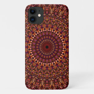 Floral Brown Mandala Design Case-Mate iPhone Case