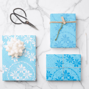 Floral Bubbles Polka Dot 5 Paper Flat Sheets 3