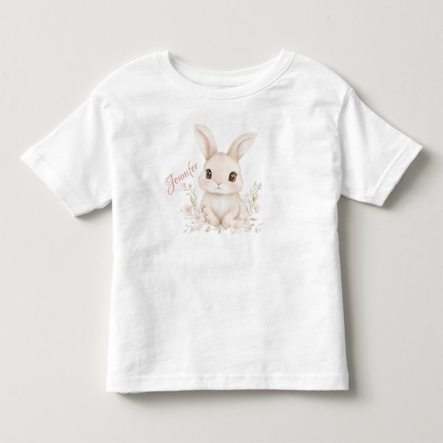 Floral Bunny Kids Tee (Front)
