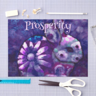 Floral Bunny Rabbit Personalised Decoupage Tissue Paper