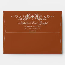 Floral Burnt Orange Terracotta Boho Wedding