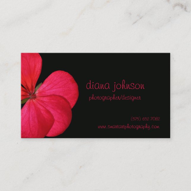 Floral Business Business Card (Front)