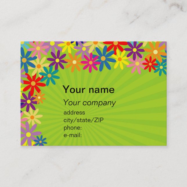Floral business card (Front)