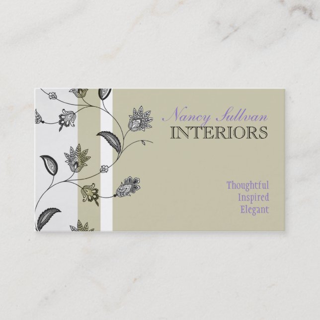 Floral Business Card (Front)