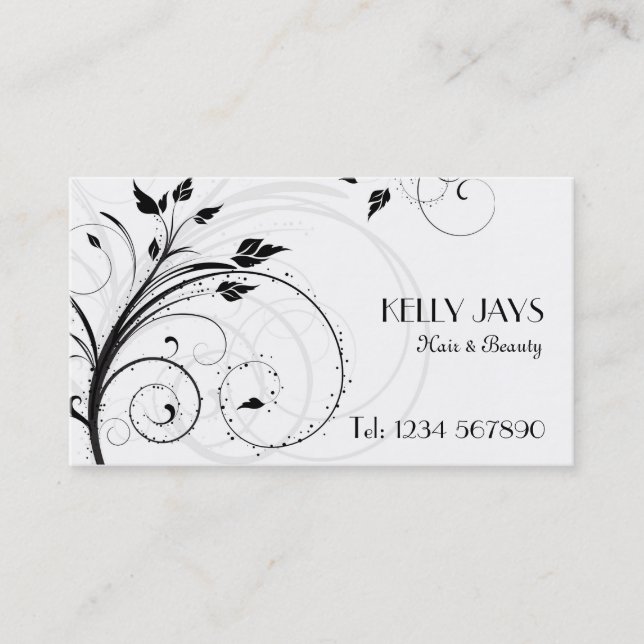 Floral Business Card (Front)