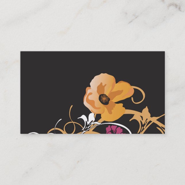Floral Business Card (Front)