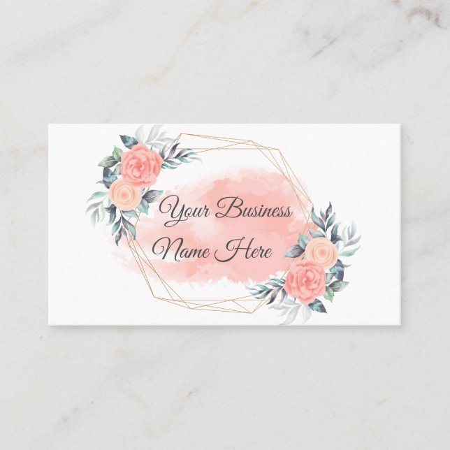 floral business card (Front)