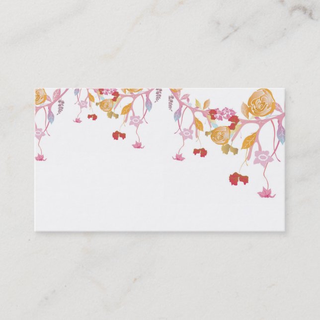 Floral Business Card (Front)