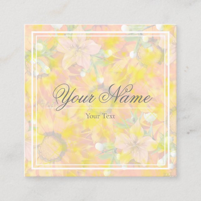 Floral Business Card (Front)
